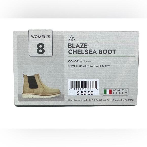 Alpine Design‎ Women's Blaze Chelsea Boots Ivory Color AD23WCW006-IVY - NEW - 8 - Picture 9 of 9